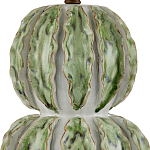 Настольная лампа с фактурным основанием с сочетании белого и зеленого цветов Festoon варинант исполнения - 1 | Loft Concept в Тюмени