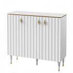 Консоль с дверками и белым рельефным фасадом Expanses of Beauty варинант исполнения - 1 | Loft Concept в Тюмени