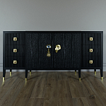 Большой Комод-буфет Elsa Dreams Black с ящиками варинант исполнения - 3 | Loft Concept в Тюмени