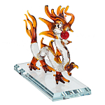Декоративная стеклянная статуэтка Дракон Glass Dragon Statuette варинант исполнения - 2 | Loft Concept в Тюмени