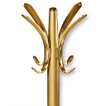 Вешалка золотого цвета с 4-мя крючками из пластика Curves Hangers варинант исполнения - 2 | Loft Concept в Тюмени