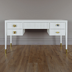 Письменный стол с 4-мя ящиками Elsa Dreams White варинант исполнения - 6 | Loft Concept в Тюмени