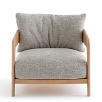 Кресло с каркасом из массива ясеня Deniaud Ash Grey Armchair варинант исполнения - 2 | Loft Concept в Тюмени