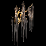 Бра с бронзовыми акцентами и прозрачными стеклянными каплями Droplet Bra варинант исполнения - 2 | Loft Concept в Тюмени