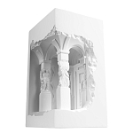 Встраиваемый в стену гипсовый светильник под покраску с колоннами и арками в античном стиле Antiquity Athena варинант исполнения - 6 | Loft Concept в Тюмени