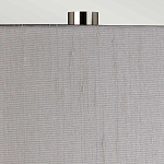 Настольная лампа с цилиндрическим абажуром и прозрачным стеклянным основанием Quintiesse варинант исполнения - 6 | Loft Concept в Тюмени