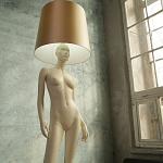 Лампа MANNEQUIN LAMP с абажуром изгибы тела варинант исполнения - 7 | Loft Concept в Тюмени
