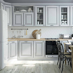 Угловая кухня в стиле Прованс из массива дерева Colombe Provence Kitchen Set варинант исполнения - 1 | Loft Concept в Тюмени