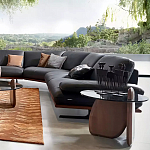 Дизайнерский журнальный стол c круглой столешницей на фигурном основании Usake варинант исполнения - 1 | Loft Concept в Тюмени