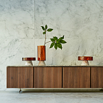 Высокая чаша из янтарного стекла Amber Marble Vase варинант исполнения - 4 | Loft Concept в Тюмени