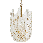 Подвесной светильник декорированный цветами из стекла Lightness of Flowers варинант исполнения - 1 | Loft Concept в Тюмени