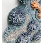 Тканый вручную Большой абстрактный гобелен Frost Forest варинант исполнения - 2 | Loft Concept в Тюмени