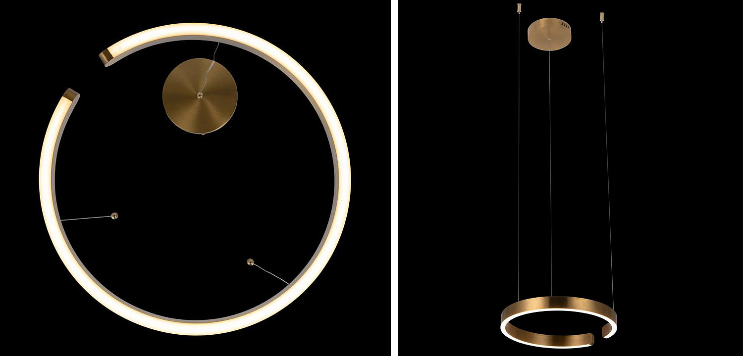 Подвесной светильник Half Ring brass 40 Подвесной светильник Half Ring brass 40 - Loft-Concept в Тюмени