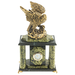 Часы настольные из натурального камня с декором в виде орла Eagle Stone Clock варинант исполнения - 8 | Loft Concept в Тюмени
