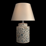 Настольная лампа цилиндрическая с цветочной росписью Lamp Flower Painting варинант исполнения - 3 | Loft Concept в Тюмени