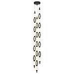 Подвесной светильник светодиодный с белыми сферическими плафонами и декоративными элементами в виде черной сетки HANDLE GRAPE варинант исполнения - 4 | Loft Concept в Тюмени