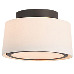 Потолочный светильник с круглым хлопковым абажуром Frosted Diffuser варинант исполнения - 1 | Loft Concept в Тюмени