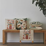 Подушка с цветочным принтом и кисточками Blooming Elegance Daisy варинант исполнения - 9 | Loft Concept в Тюмени