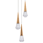Подвесной светильник капли Acrylic Droplet Trio Gold Hanging Lamp варинант исполнения - 1 | Loft Concept в Тюмени