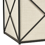 Пуф бежевый с черной металлической рамой Beige Pouf варинант исполнения - 2 | Loft Concept в Тюмени