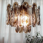 Люстра из круглых стеклянных элементов Vienna варинант исполнения - 2 | Loft Concept в Тюмени