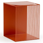 Оранжевый приставной стол из металла Lattice варинант исполнения - 1 | Loft Concept в Тюмени