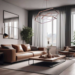 Люстра с 3-мя подвесами в виде шестиугольников Hexagon Horizontal варинант исполнения - 8 | Loft Concept в Тюмени