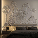 Барельеф DANDELIONS варинант исполнения - 1 | Loft Concept в Тюмени