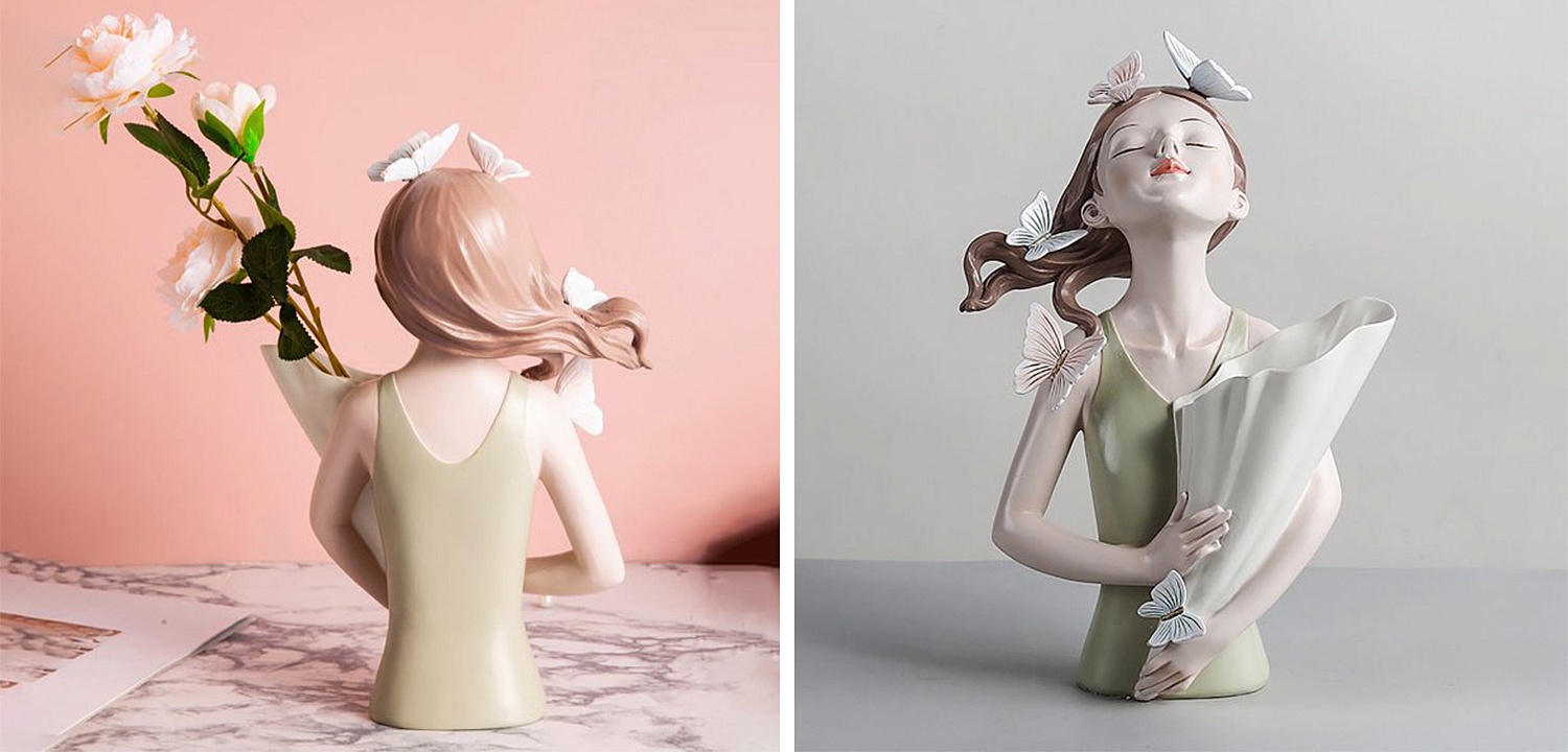 Статуэтка Butterfly Girl Vase Статуэтка Butterfly Girl Vase - Loft-Concept в Тюмени