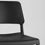 Пластиковый стул на ножках из массива бука Ferret Black 4 шт варинант исполнения - 8 | Loft Concept в Тюмени