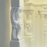 Встраиваемый в стену гипсовый светильник под покраску с колоннами и арками в античном стиле Antiquity Athena варинант исполнения - 13 | Loft Concept в Тюмени