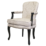 Кресло c растительным орнаментом Aubrey Classical Armchair beige jacquard варинант исполнения - 3 | Loft Concept в Тюмени