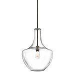 Подвесной светильник прозрачный стеклянный органической формы Kichler варинант исполнения - 1 | Loft Concept в Тюмени