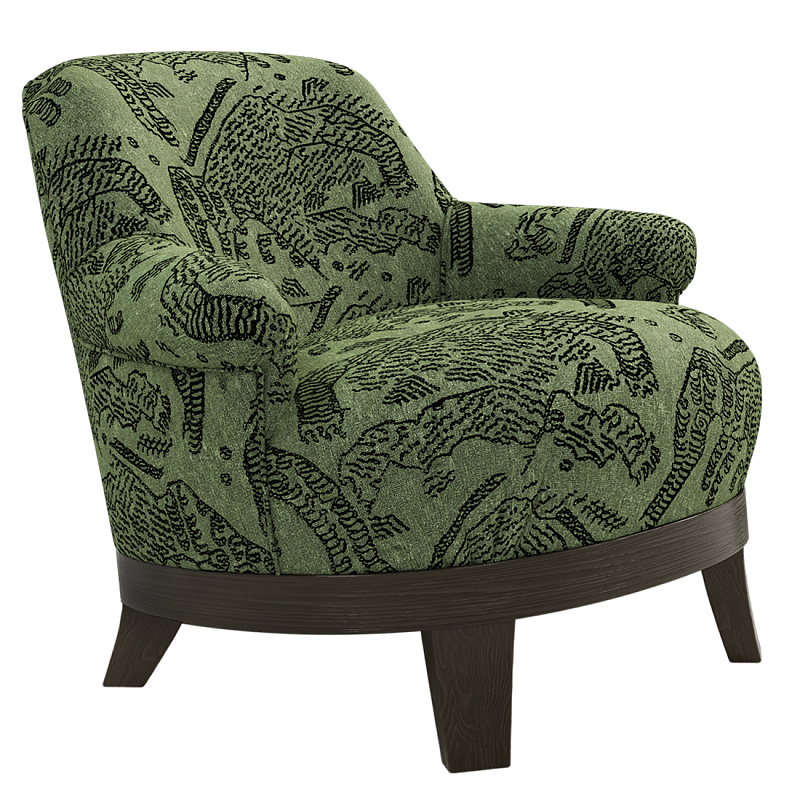 Кресло Turin Green Зеленый Коричневый в Тюмени | Loft Concept 