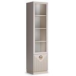 Шкаф-витрина с полками и стеклянной дверкой Satin Furniture варинант исполнения - 1 | Loft Concept в Тюмени