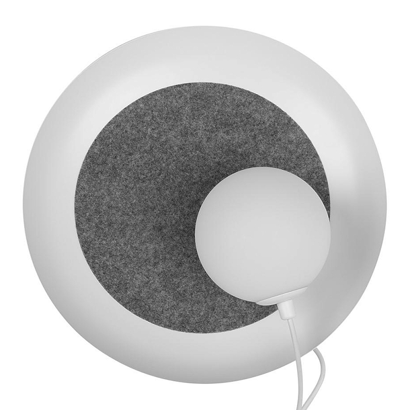 Бра круглое с белым матовым плафоном шарообразной формы Margott Lighting Черный Белый Серый Бра круглое с белым матовым плафоном шарообразной формы Margott Lighting Черный Белый Серый в Тюмени | Loft Concept