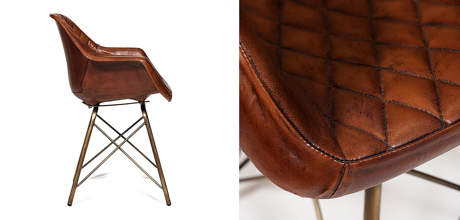 Кресло Leather Industrial armchair Кресло Leather Industrial armchair - Loft-Concept в Тюмени