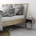 Прикроватная тумба бежево-серого цвета с откидной дверцей NORFOLK NIGHTSTAND LIGHT MOCHA варинант исполнения - 2 | Loft Concept в Тюмени