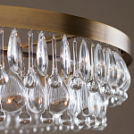 Люстра круглая с подвесками в форме стеклянных капель Glass Rain варинант исполнения - 4 | Loft Concept в Тюмени