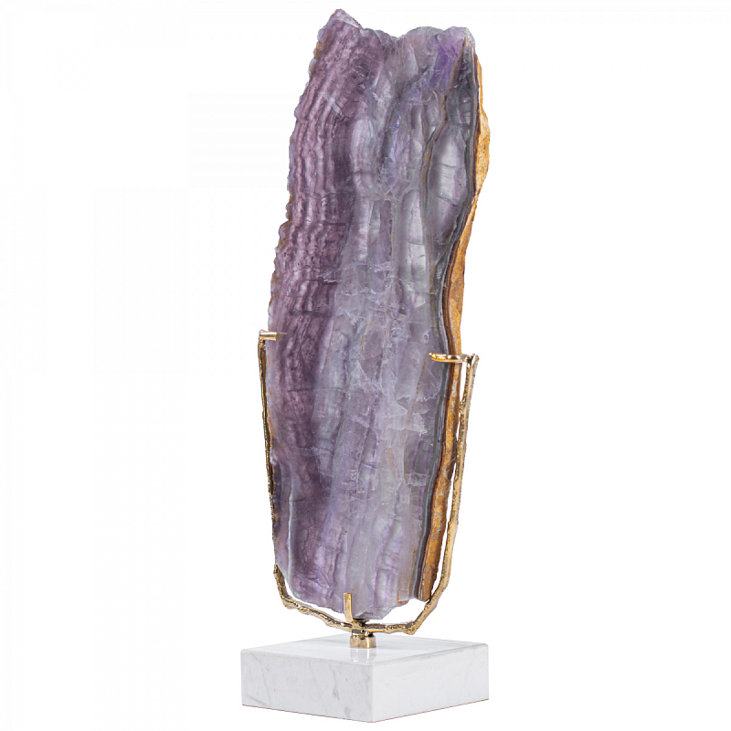Plaque fluorite pourpre Аксессуар камень Флюорит Сиреневый Золотой Plaque fluorite pourpre Аксессуар камень Флюорит Сиреневый Золотой в Тюмени | Loft Concept