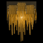 Бра с перфорированными металлическими дугами и цепочками 22 см Atlantis Chain варинант исполнения - 4 | Loft Concept в Тюмени