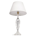 Настольная лампа хрустальная с белым абажуром Diamond Facets варинант исполнения - 2 | Loft Concept в Тюмени