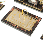 Настольный письменный набор из яшмы и долерита с декором в виде коня Manager Organizer варинант исполнения - 5 | Loft Concept в Тюмени