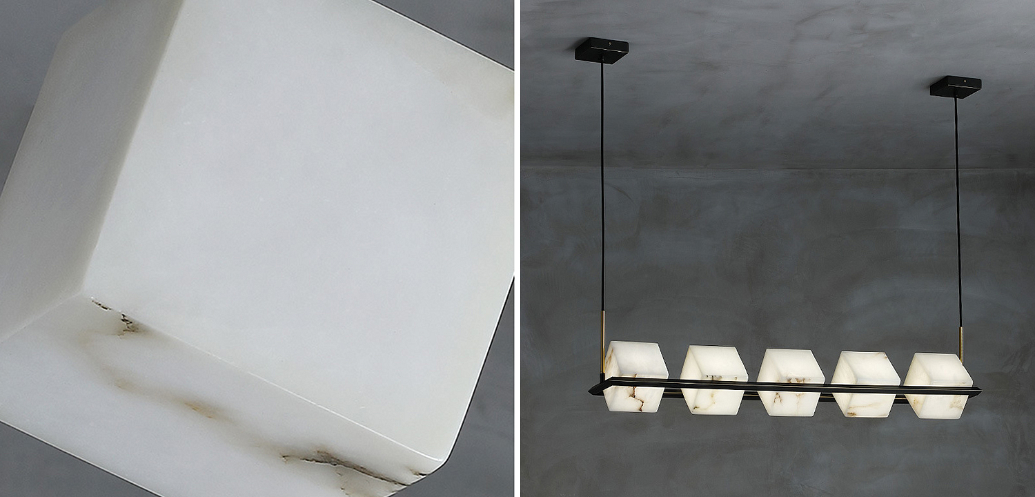 Люстра Marble Cubes Modern Light Chandelier 5 плафонов Люстра Marble Cubes Modern Light Chandelier 5 плафонов - Loft-Concept в Тюмени