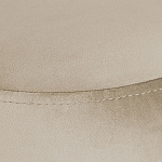 Банкетка круглая бежевый велюр на 4-х металлических ножках черного цвета SANJAY варинант исполнения - 4 | Loft Concept в Тюмени