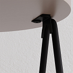 Стол приставной с 2-мя круглыми бежево-серыми столешницами ESSEL LIGHT MOCHA варинант исполнения - 1 | Loft Concept в Тюмени