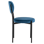 Стул с круглым сиденьем на металлическом основании ALFIE CHAIR Blue варинант исполнения - 5 | Loft Concept в Тюмени