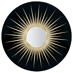 Настенное круглое зеркало Romilly Round Mirror Black варинант исполнения - 1 | Loft Concept в Тюмени