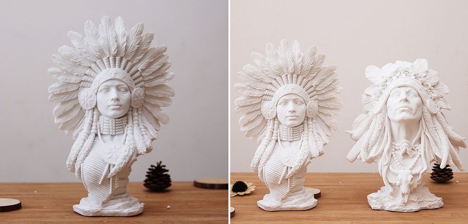 Native american indian figurine B Native american indian figurine B - Loft-Concept в Тюмени