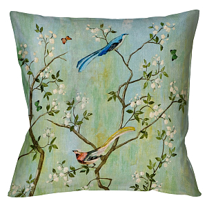 Декоративная подушка Beige and Green Chinoiserie 4
